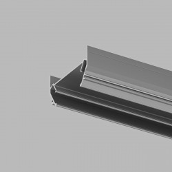 Закладной профиль для натяжного потолка Denkirs Solid Light TR3050-AL