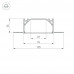 Профиль Arlight ARH-LINIA72-FANTOM-2000 ANOD 025025 (2000 мм)