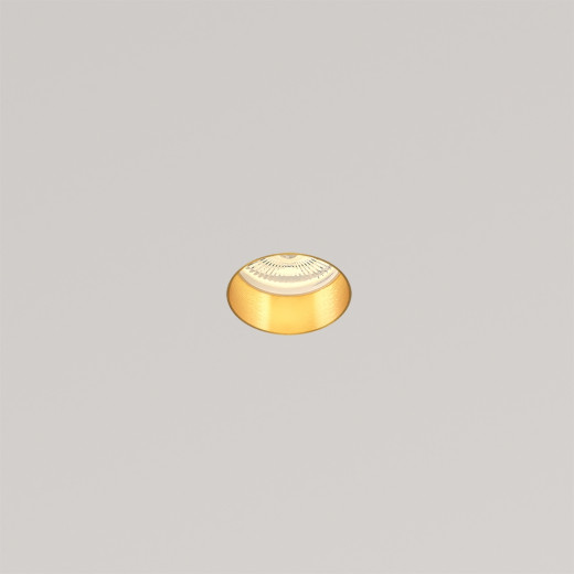 Потолочный встраиваемый гипсовый светильник Stellanova QUASAR 55 FLAT BRASS