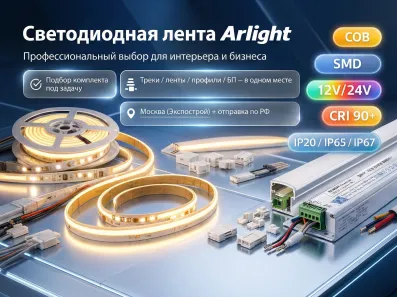 Светодиодная лента Arlight — профессиональный выбор для интерьера и бизнеса Светодиодная лента Arlight — профессиональный выбор для интерьера и бизнеса
